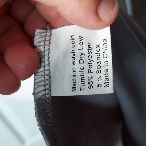 Jamby Styles small shirt sleeve midi dress grey pleated front - Picture 6 of 11